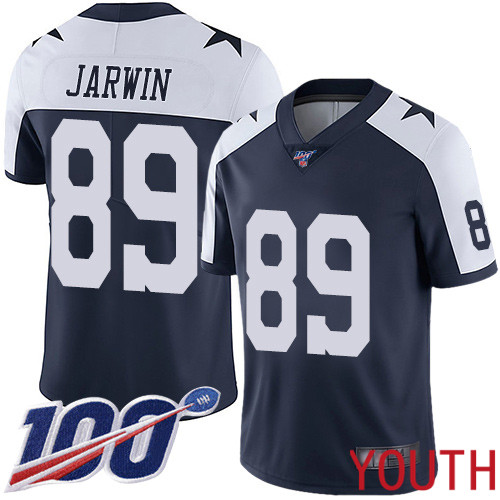 Youth Dallas Cowboys Limited Navy Blue Blake Jarwin Alternate 89 100th Season Vapor Untouchable Throwback NFL Jersey